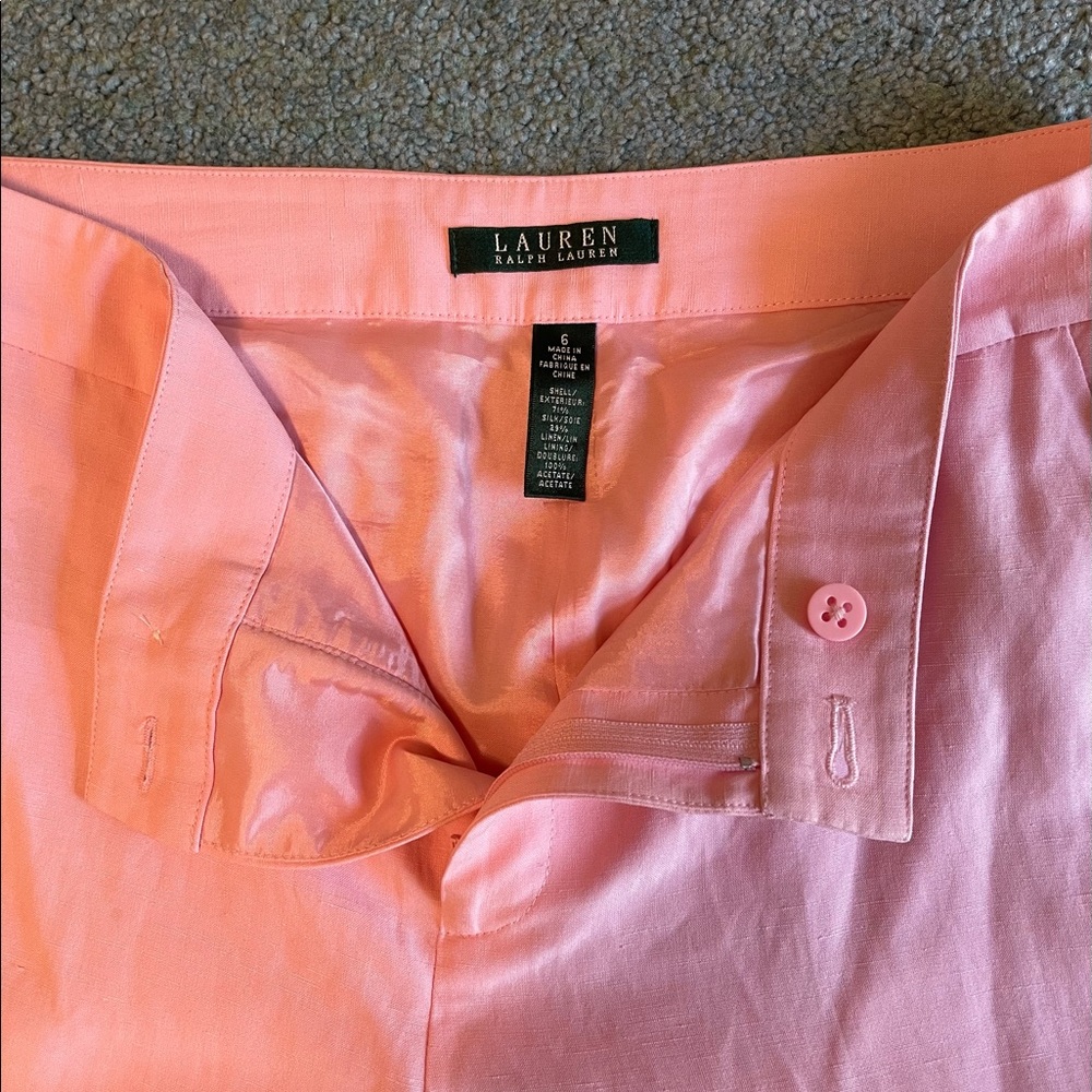Pink flare Ralph Lauren dress pants
